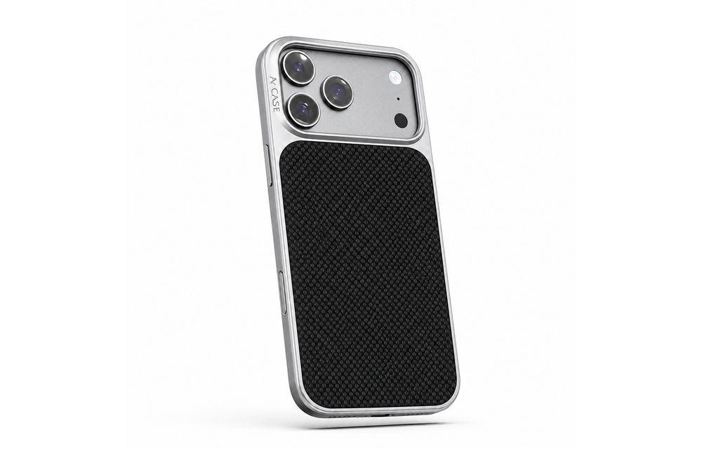 A-CASE Desen Armid Fiber MagSafe Shield Case for iPhone 17 Pro Max - Black