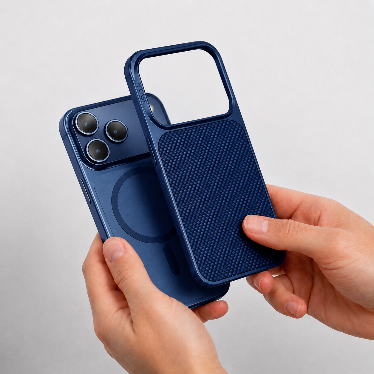 A-CASE Desen Armid Fiber MagSafe Shield Case for iPhone 17 Pro - Blue