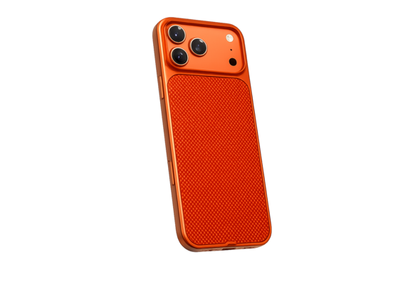 A-CASE Desen Armid Fiber MagSafe Shield Case for iPhone 17 Pro Max - Orange