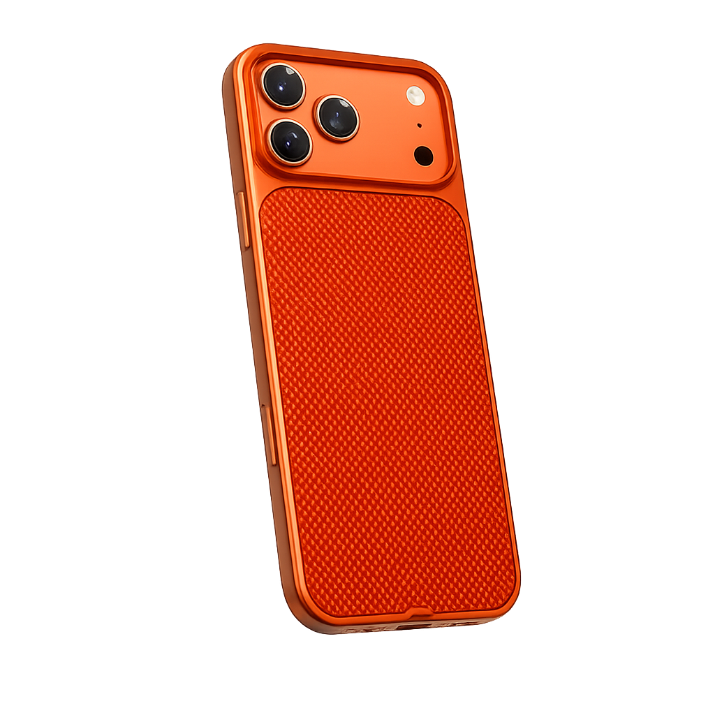 A-CASE Desen Armid Fiber MagSafe Shield Case for iPhone 17 Pro Max - Orange