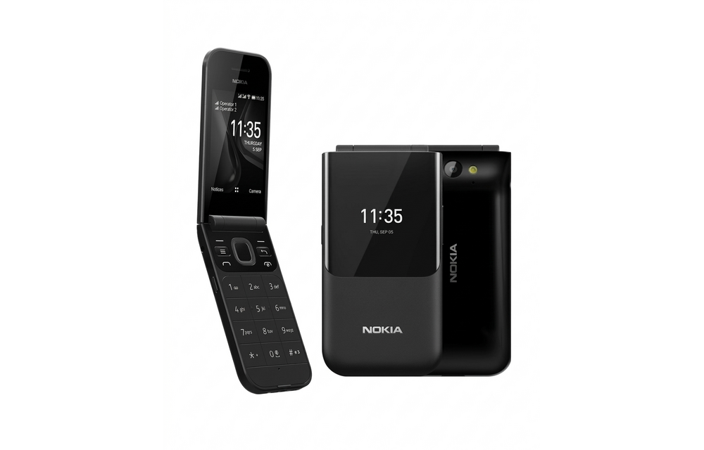 Nokia 2720 Flip Phone Dual Sim 4G LTE - Black
