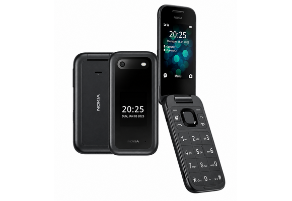 Nokia 2660 Flip Dual Sim 4G LTE - Black