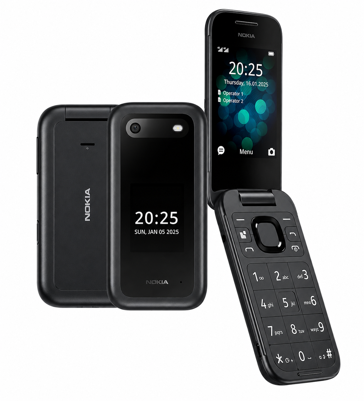 Nokia 2660 Flip Dual Sim 4G LTE - Black