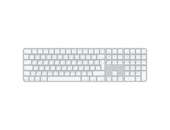 Apple Magic Keyboard with Touch ID and Numeric Keypad for Mac models with Apple silicon USB‑C  Arabic/English - White Keys