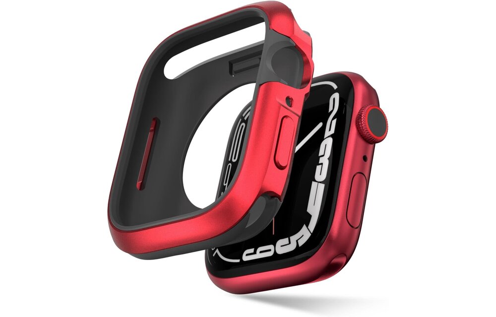 SwitchEasy Odyssey Metail Case for Apple Watch Series 4/5/6 and SE 44 mm - Red