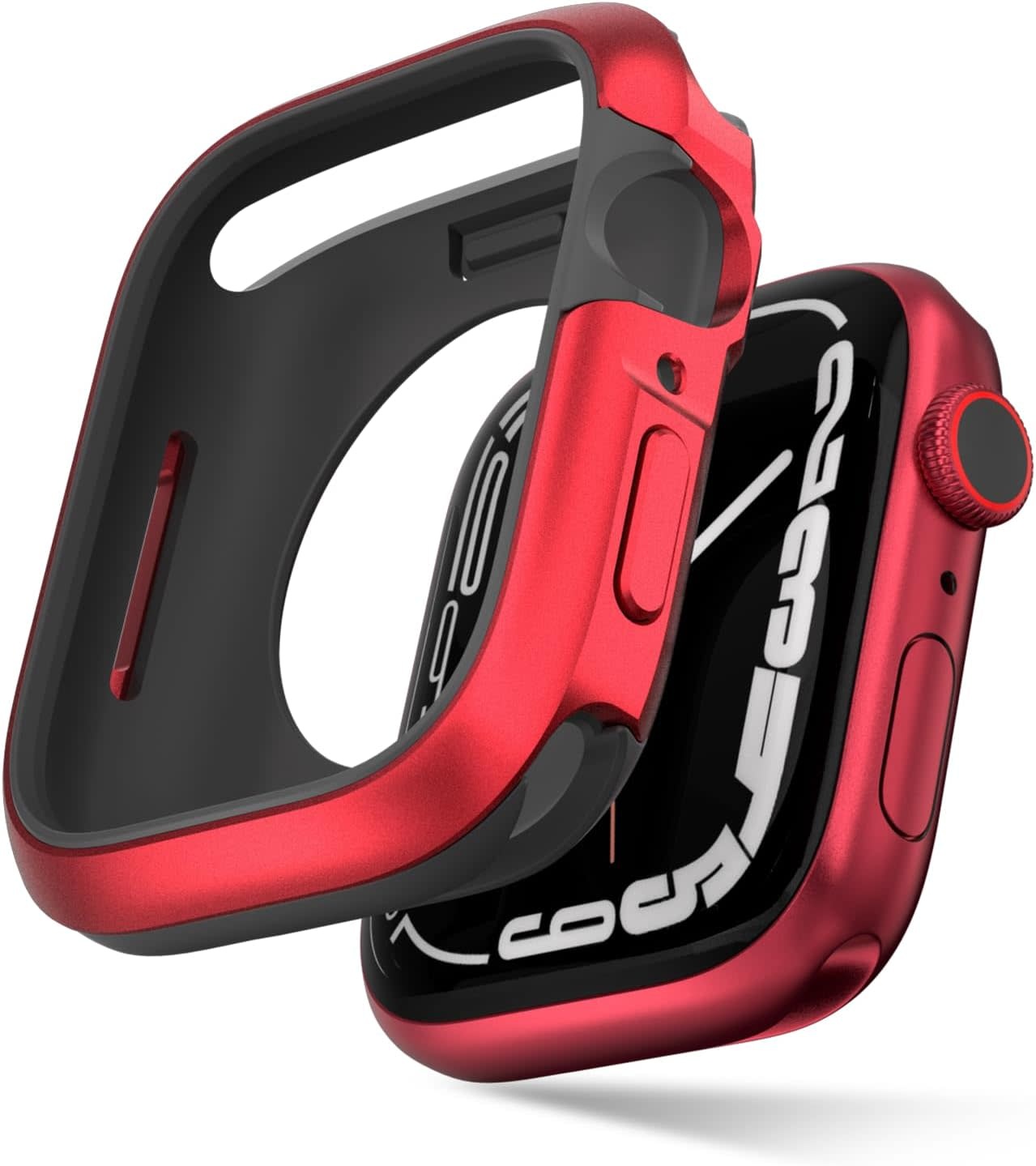 SwitchEasy Odyssey Metail Case for Apple Watch Series 4/5/6 and SE 44 mm - Red