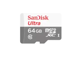 SanDisk Ultra microSD cards 100MB/s C10 White/ Gray - 64GB