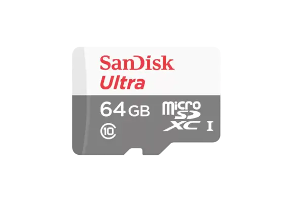 SanDisk Ultra microSD cards 100MB/s C10 White/ Gray - 64GB