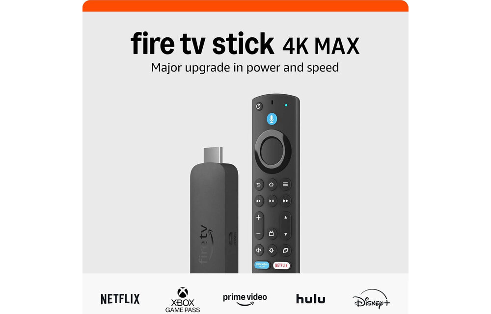 Amazon Fire TV Stick 4K Max 2nd Gen 16GB Storage Bluetooth  Wi-Fi 6E, Alexa Voice - Black