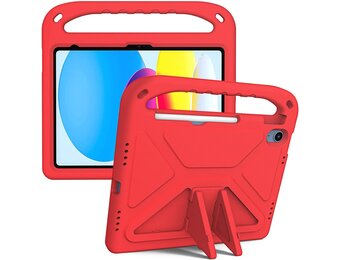 EVA Kids Safe Handle Stand Shockproof with Pencil Holder Case For Apple iPad 10th/11th Gen - Red