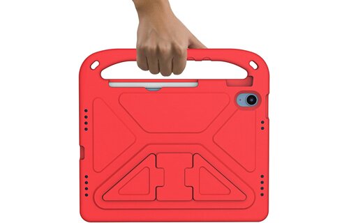 EVA Kids Safe Handle Stand Shockproof with Pencil Holder Case For Apple iPad 10th/11th Gen - Red