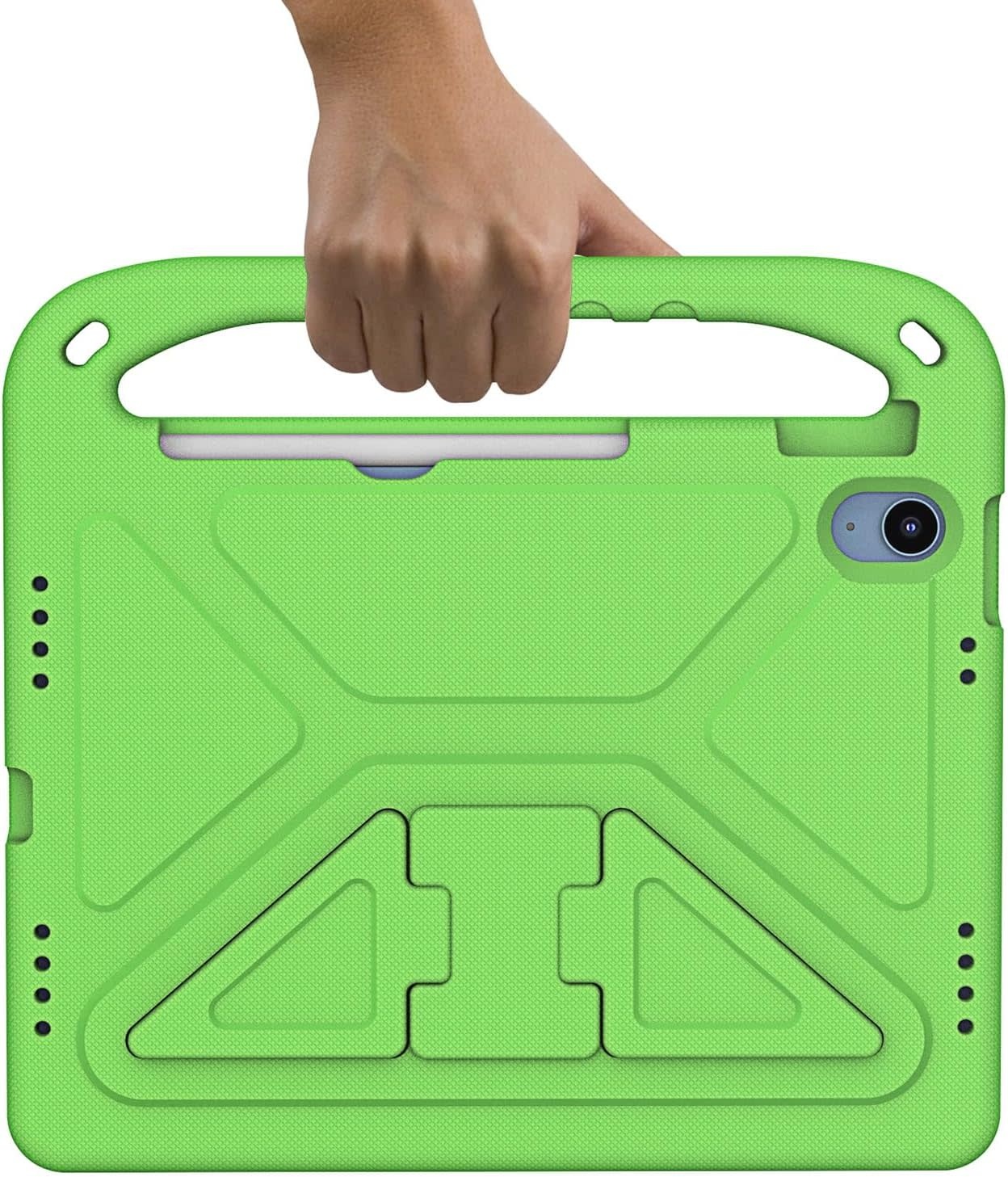 EVA Kids Safe Handle Stand Shockproof with Pencil Holder Case For Apple iPad 10th/11th Gen - Green