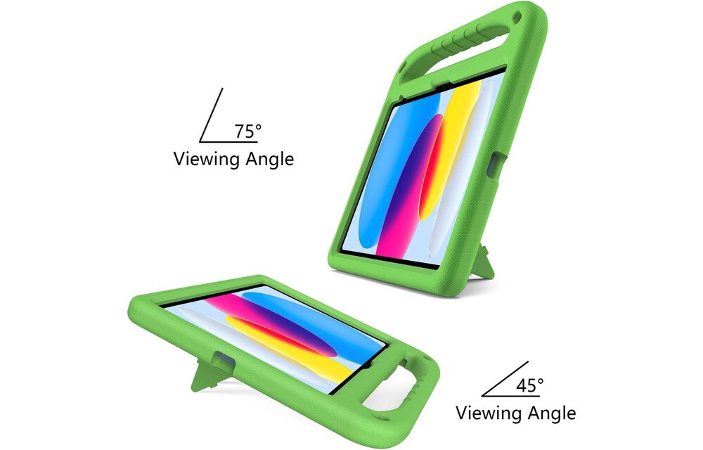 EVA Kids Safe Handle Stand Shockproof with Pencil Holder Case For Apple iPad 10th/11th Gen - Green