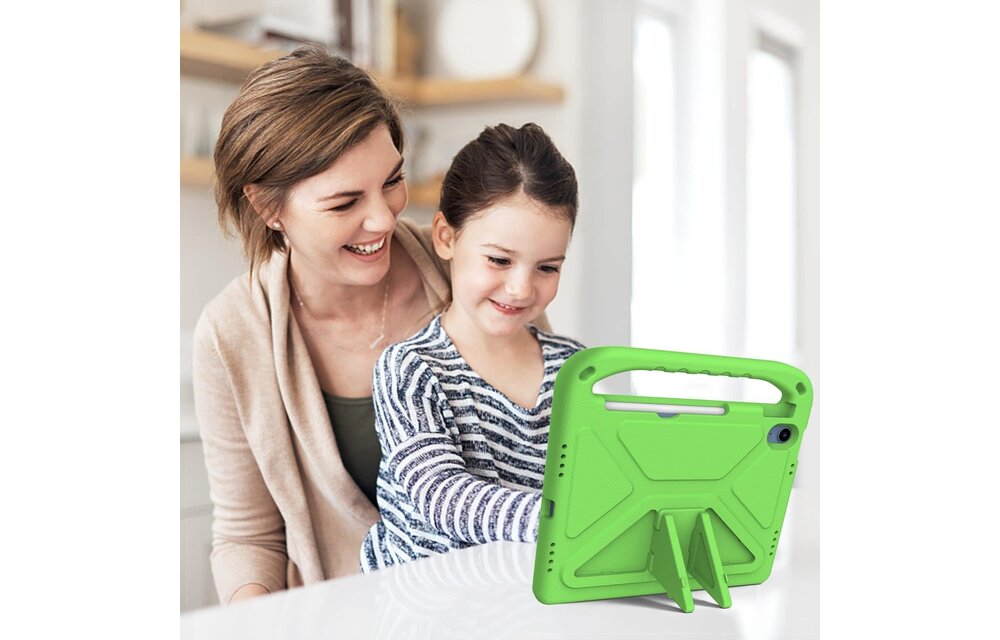 EVA Kids Safe Handle Stand Shockproof with Pencil Holder Case For Apple iPad 10th/11th Gen - Green