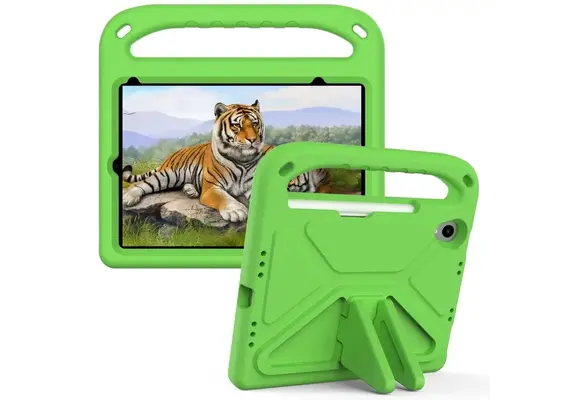 EVA Kids Safe Handle Stand Shockproof with Pencil Holder Case For Apple iPad Mini 8.3" 6th/7th Gen - Green
