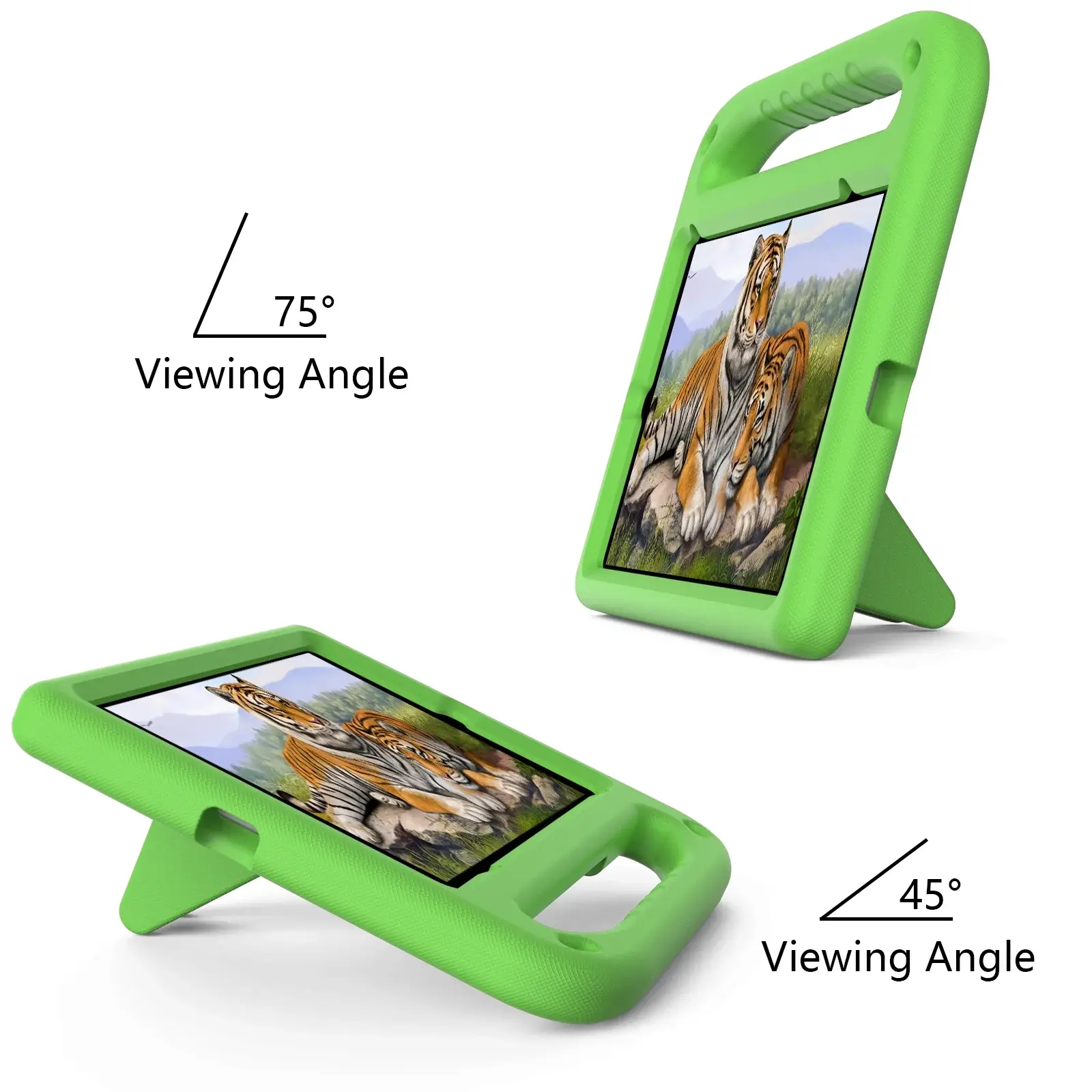 EVA Kids Safe Handle Stand Shockproof with Pencil Holder Case For Apple iPad Mini 8.3" 6th/7th Gen - Green