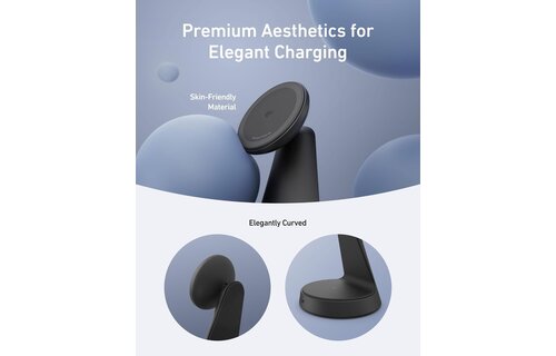 Anker MagGo MagSafe 2-in-1 Ultra-Fast Wireless Charging Stand - Black