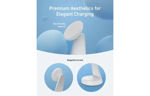 Anker MagGo MagSafe 2-in-1 Ultra-Fast Wireless Charging Stand - White