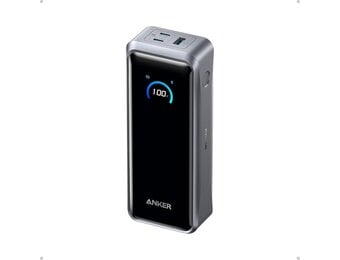 Anker Prime Power Bank 26,250mAh 3-Port Portable Charger with 300W Max Output Two-Way Charging App Control - Phantom Gray