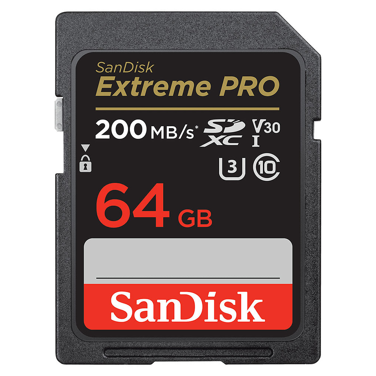 SanDisk Extreme PRO SDHC SDXC UHS-I Card 200MB/s 4K - 64GB