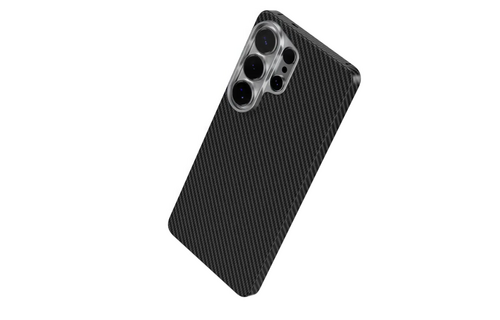 Levelo Kevlar Aramid Fiber Sergei 1500D MagSafe Case For Samsung S26 Ultra - Carbon Black