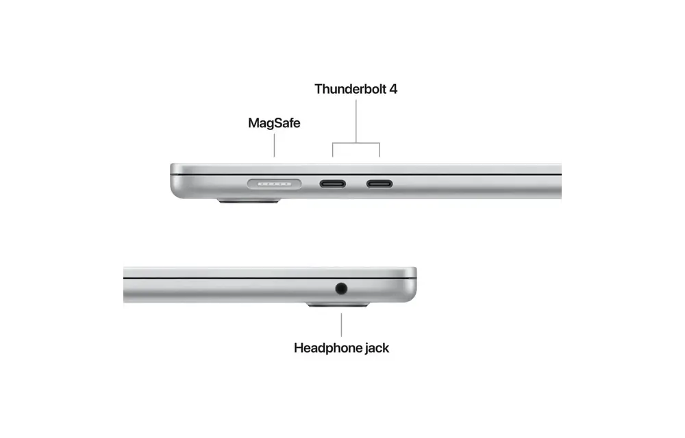 Apple MacBook Air 15-inch M5 chip with 10-core CPU and 10-core GPU - 16GB/512GB SSD En/Ar Keyboard - Silver