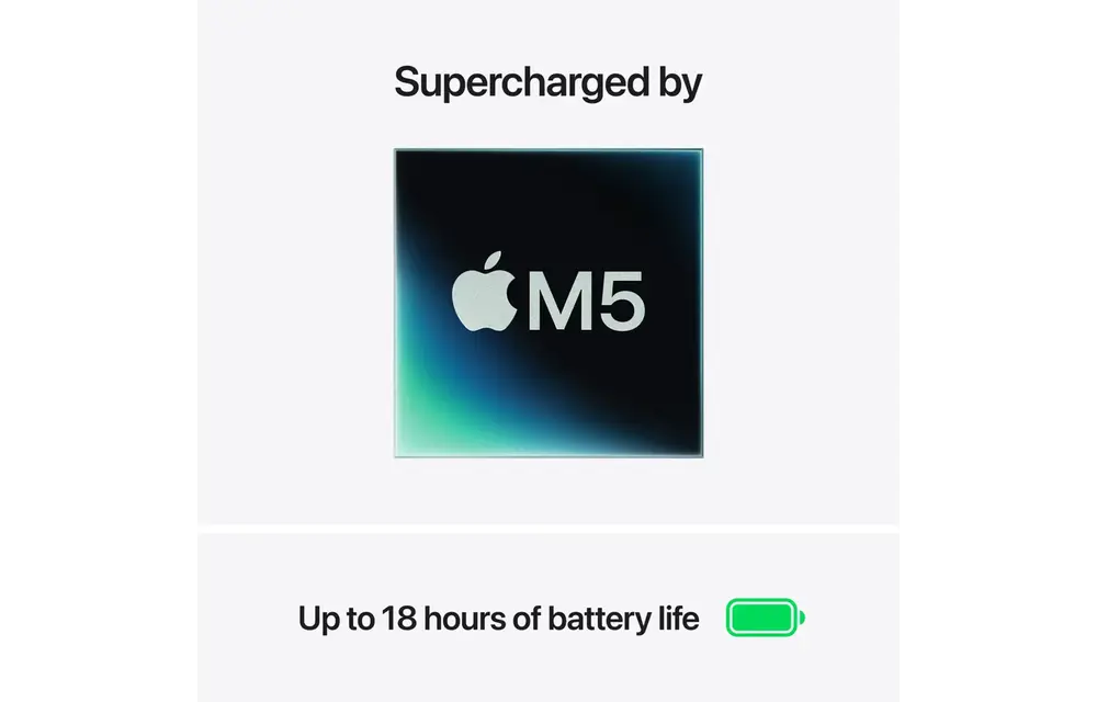 Apple MacBook Air 15-inch M5 chip with 10-core CPU and 10-core GPU - 16GB/512GB SSD En/Ar Keyboard - Silver