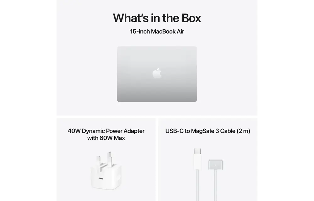 Apple MacBook Air 15-inch M5 chip with 10-core CPU and 10-core GPU - 16GB/512GB SSD En/Ar Keyboard - Silver