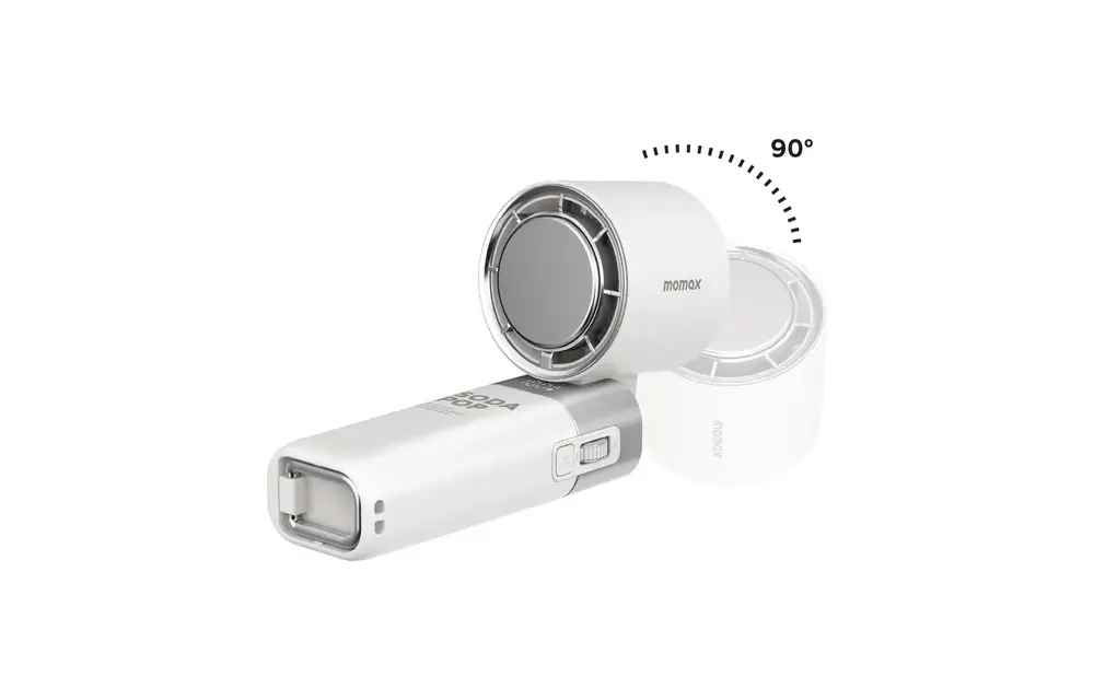 Momax Go Freeze Compact Foldable Icy Cooling Fan - White