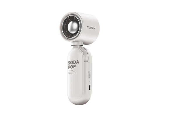 Momax Go Clamp Compact Foldable Umbrella-clip Mini Fan - White