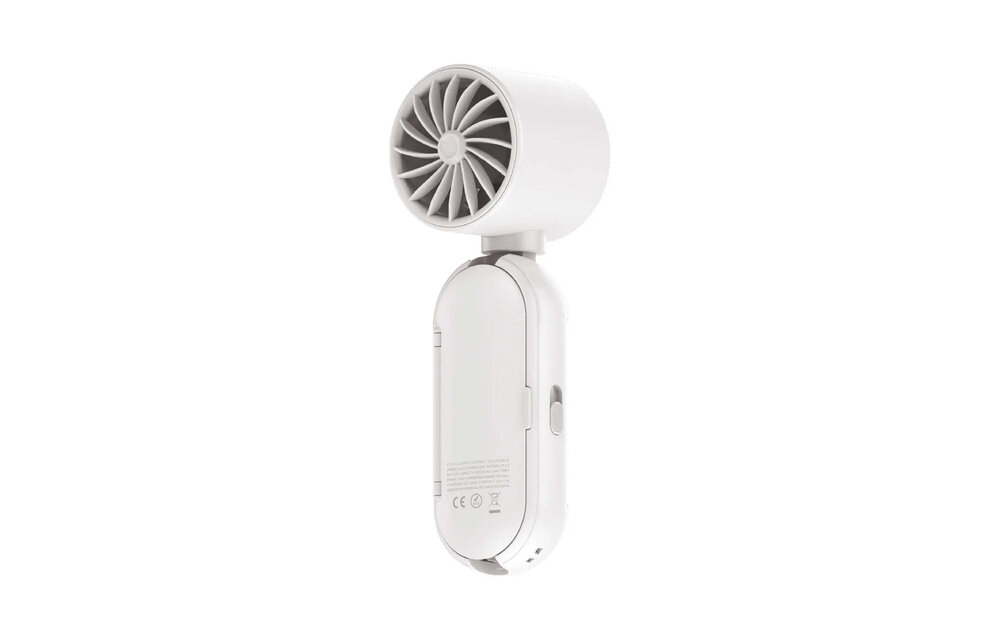 Momax Go Clamp Compact Foldable Umbrella-clip Mini Fan - White