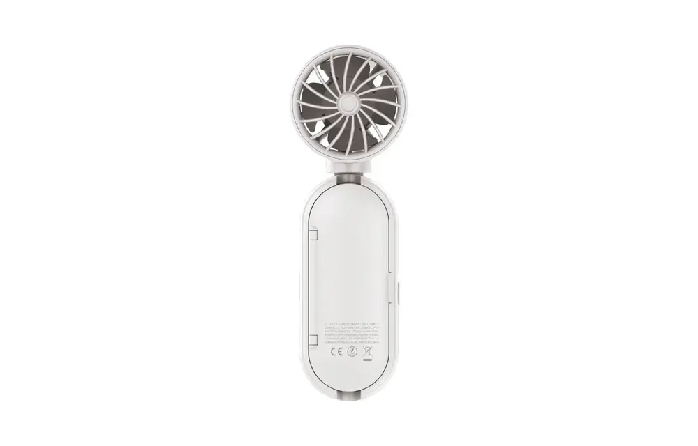 Momax Go Clamp Compact Foldable Umbrella-clip Mini Fan - White
