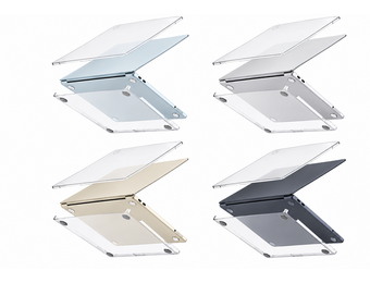 AmazingThing Titan Pro SlimFit Hardshell Case for Apple MacBook Air 13" M2/M3/M4/M5 - Clear