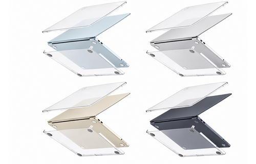 AmazingThing Titan Pro SlimFit Hardshell Case for Apple MacBook Air 13" M2/M3/M4/M5 - Clear