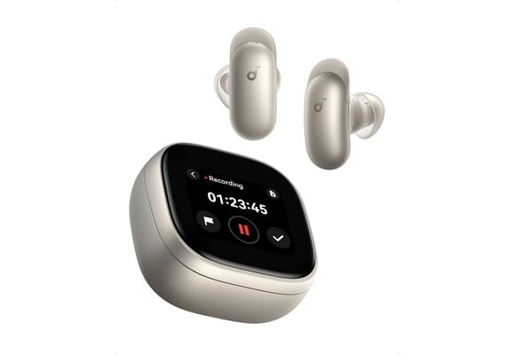 Soundcore By Anker Liberty 5 Pro Max AI Note Taking Whisper-Clear Calls ANC Wireless Earbuds - Golden
