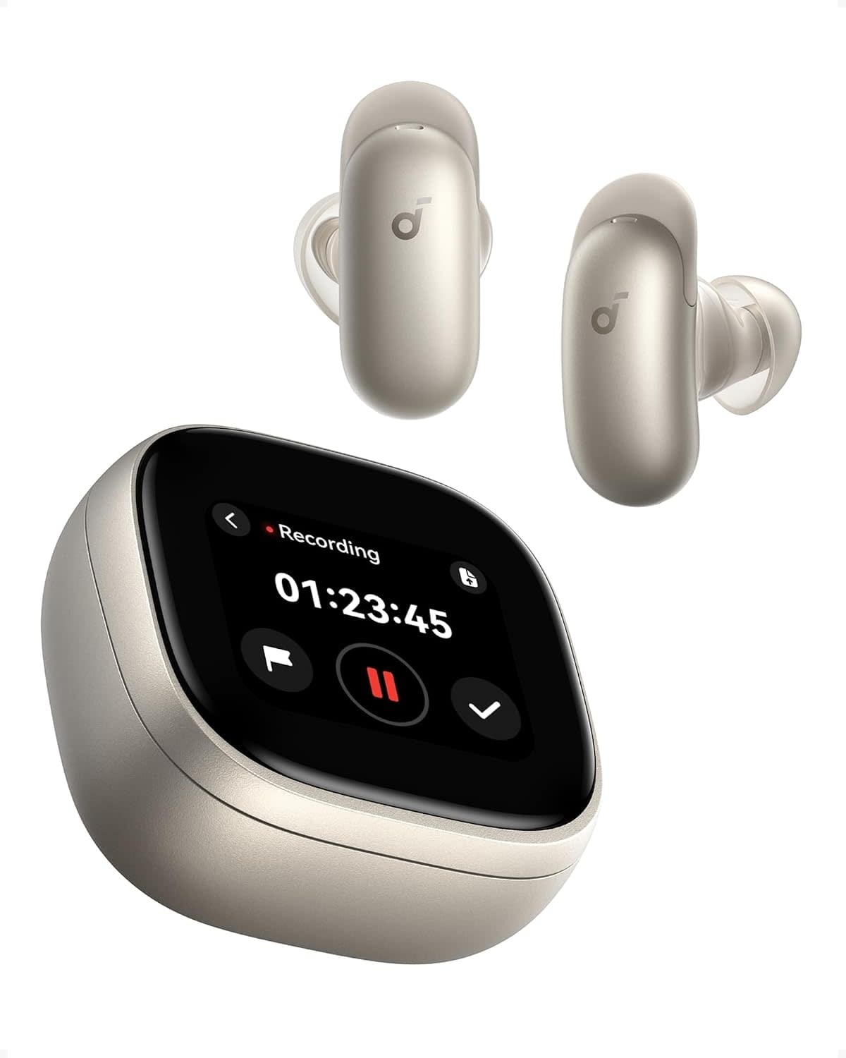 Soundcore By Anker Liberty 5 Pro Max AI Note Taking Whisper-Clear Calls ANC Wireless Earbuds - Golden