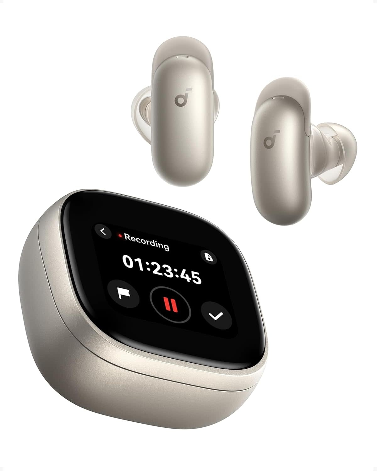 Soundcore By Anker Liberty 5 Pro Max AI Note Taking Whisper-Clear Calls ANC Wireless Earbuds - Golden