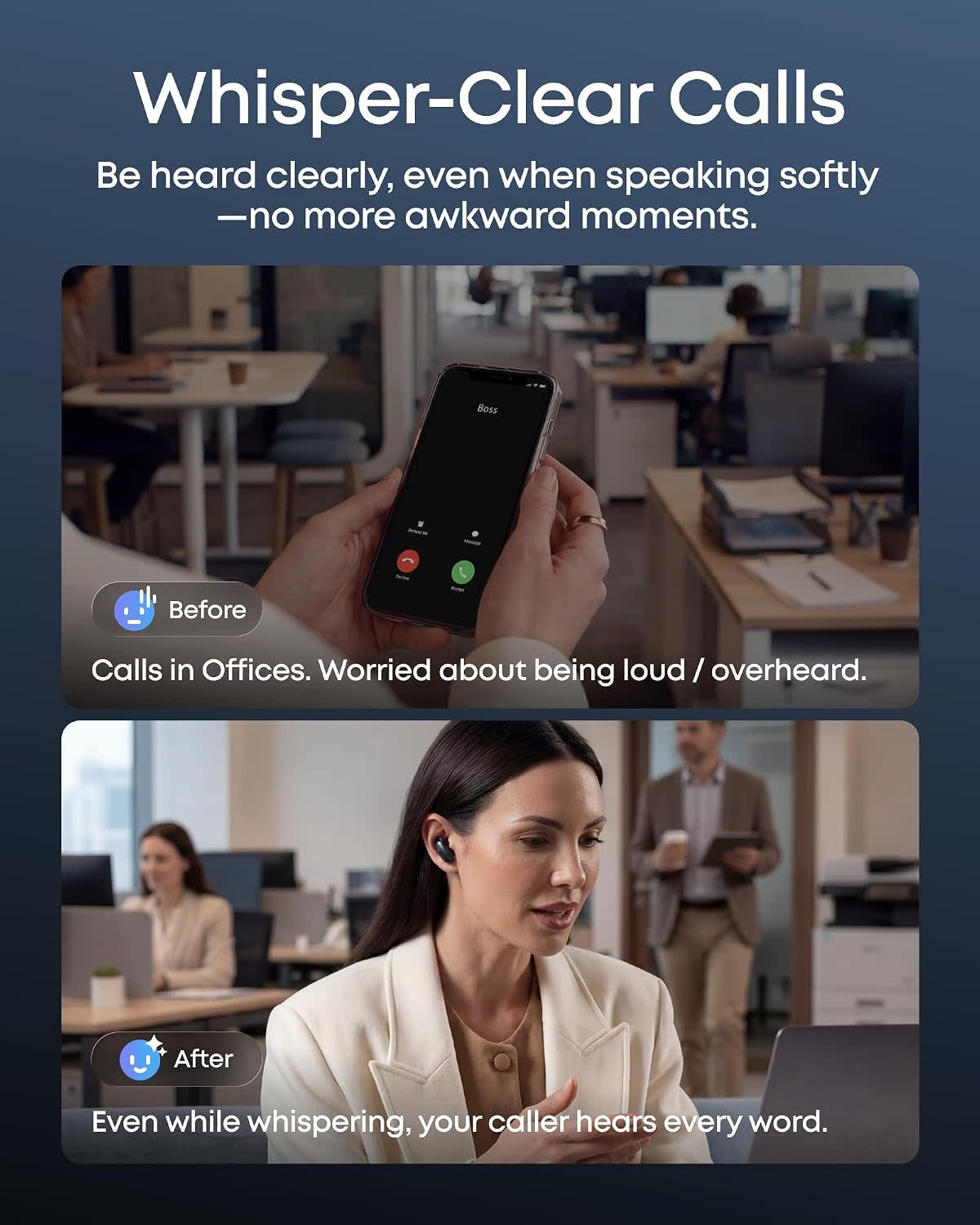 Soundcore By Anker Liberty 5 Pro AI Chip Whisper-Clear Calls ANC Wireless Earbuds - Black
