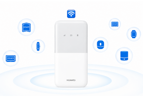 Huawei Slim Design 4G Mobile WiFi 5 LTE 195Mbps Portable Router Up to 16 Devices - White