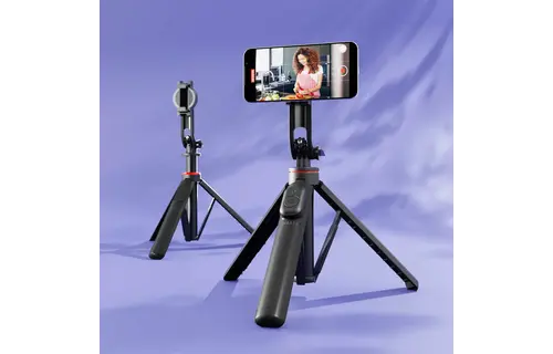 Heatz Detachable Magnetic MagSafe Mount Selfie Stick Tripod with Remote – Black