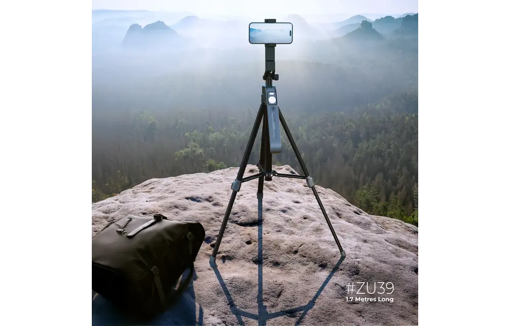 Heatz Ai Tracking  Stable Selfie Tripod Stick Mount with Remote – Black