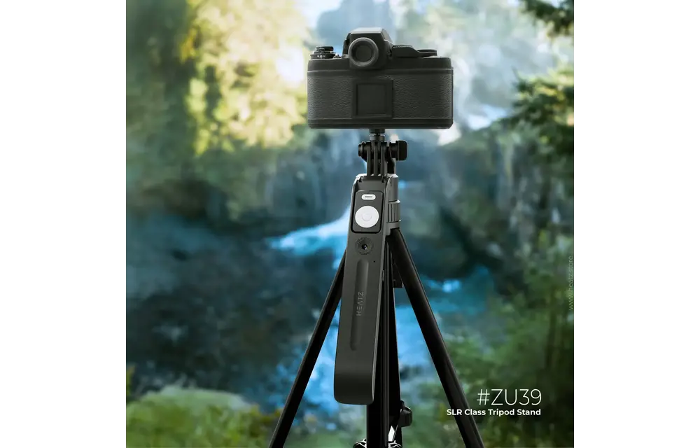 Heatz Ai Tracking  Stable Selfie Tripod Stick Mount with Remote – Black