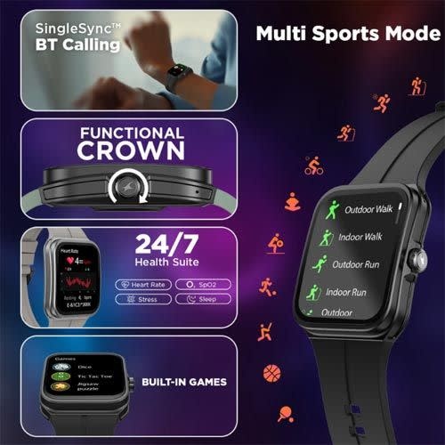 Fastrack Smart Vox Neo Smart Watch - Delta Clay