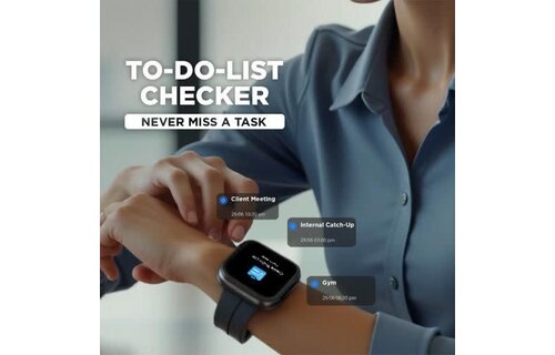 Fastrack Smart Vox Neo Smart Watch - Onyx Black
