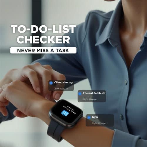 Fastrack Smart Vox Neo Smart Watch - Onyx Black