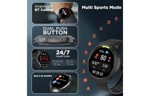 Fastrack Smart Vox Criq Smart Watch - Midnight Blue