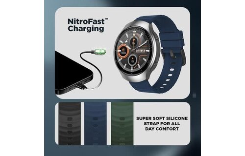 Fastrack Smart Vox Criq Smart Watch - Midnight Blue