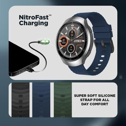 Fastrack Smart Vox Criq Smart Watch - Midnight Blue