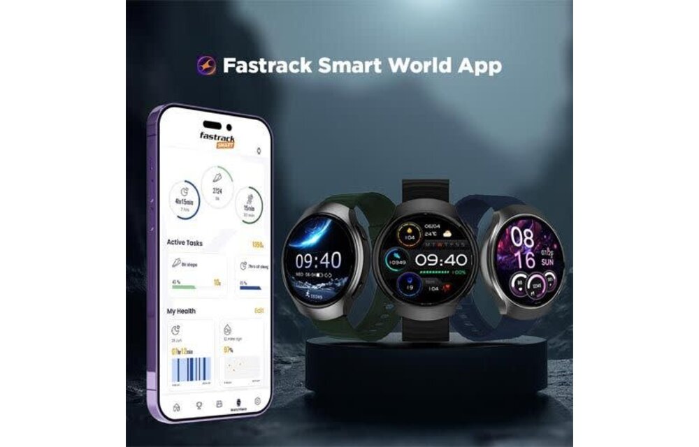 Fastrack Smart Vox Criq Smart Watch - Onyx Black