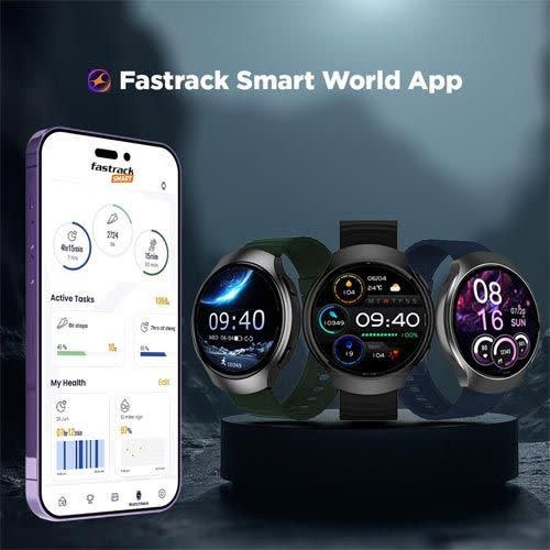 Fastrack Smart Vox Criq Smart Watch - Onyx Black